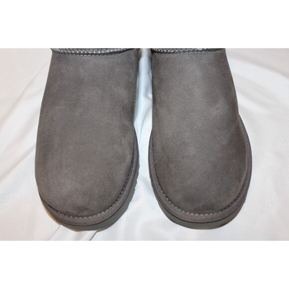 UGG Women's Classic Suede Shearling Lined Mini II Boots GRAY NWOB 8 - Picture 4 of 7